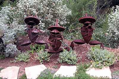 Whimsical, playful touches in the garden