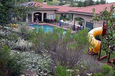 Overall view from the back slope