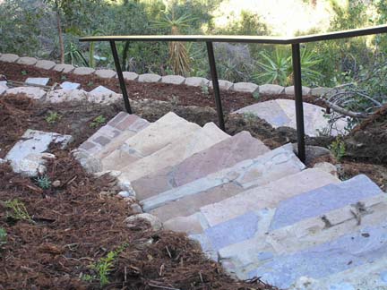 San Diego stairs on slope